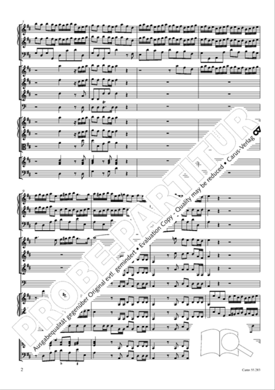 Te Deum for the Victory of Dettingen SSATB scores gallery preview page 19