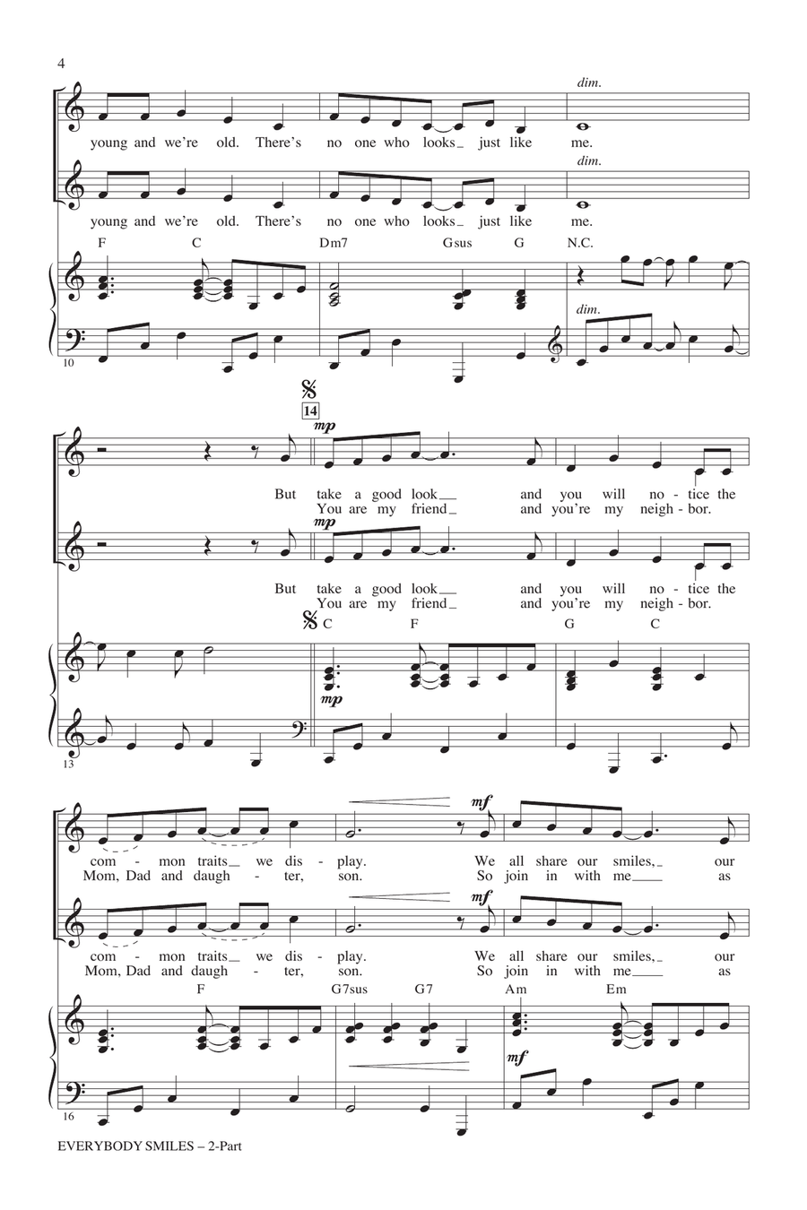 Everybody Smiles 2-Part scores gallery preview page 2