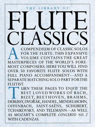 Book cover for The Library of Flute Classics