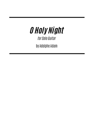 Book cover for O Holy Night (for Solo Guitar)