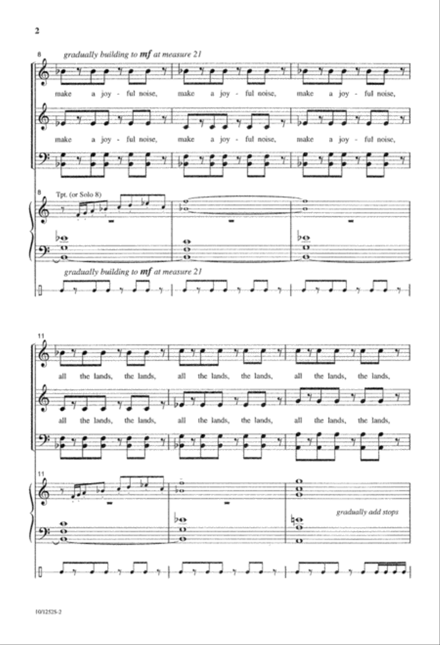 Psalm 100 4-Part scores gallery preview page 3
