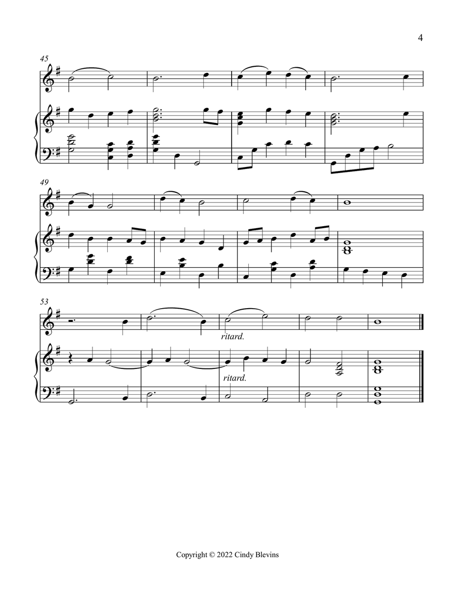 This Is My Father's World, Piano and Tin Whistle (D) Piano scores gallery preview page 6