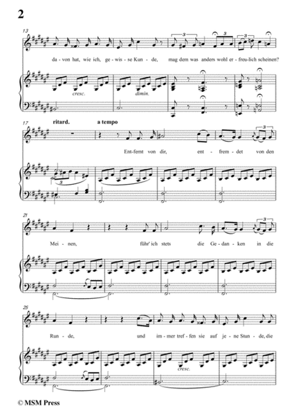Schubert-Die Liebende schreibt,in F sharp Major,Op.165 No.1,for Voice and Piano image number null