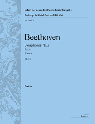 Book cover for Symphony No. 3 in E flat major Op. 55