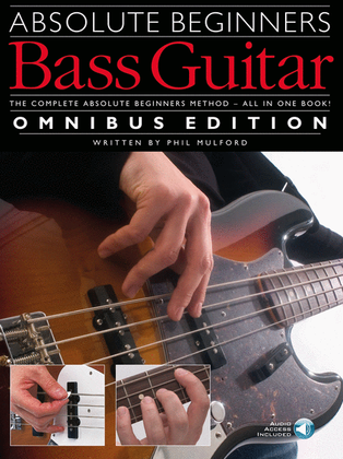 Book cover for Absolute Beginners - Bass Guitar - Omnibus Edition