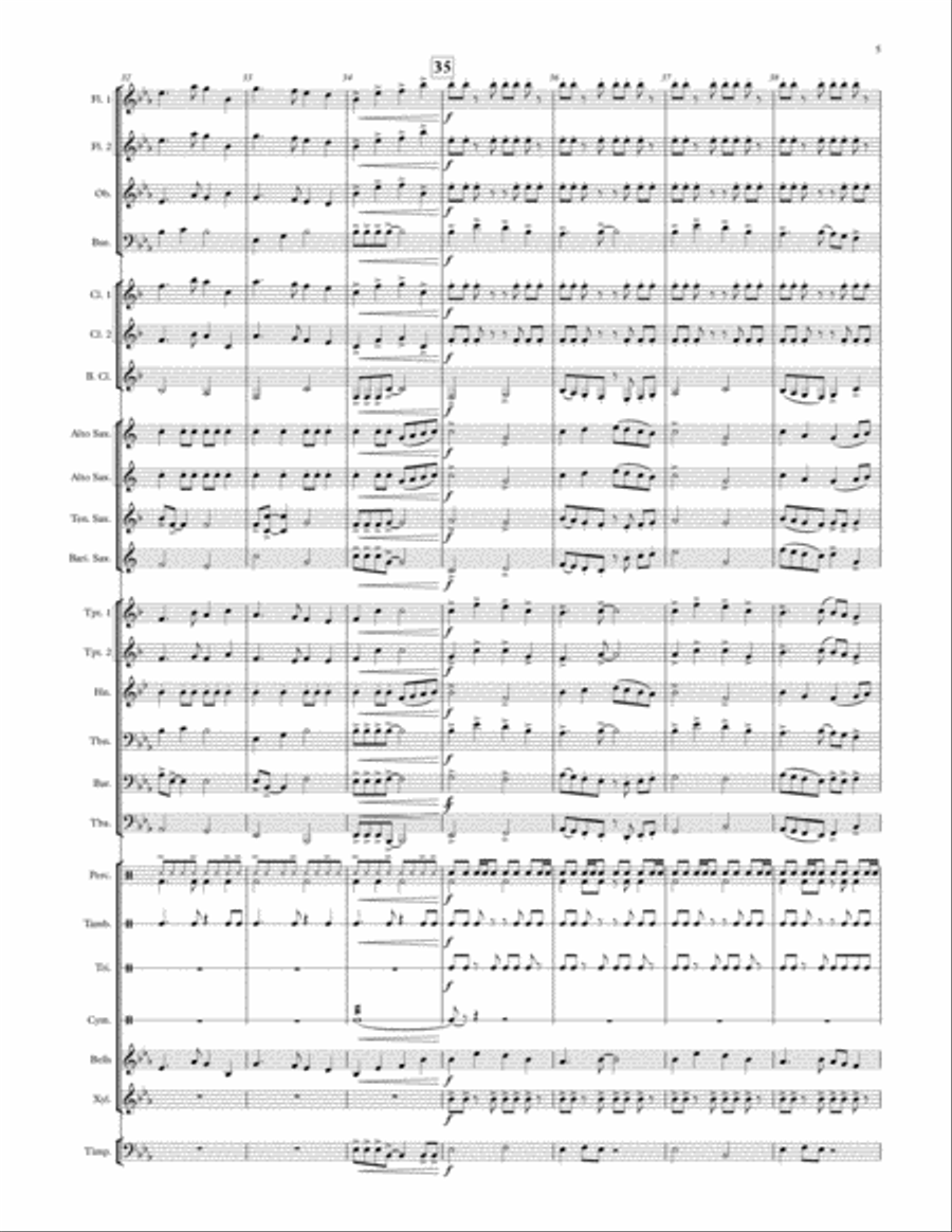 Bits and Bytes - for Concert Band Concert Band scores gallery preview page 5
