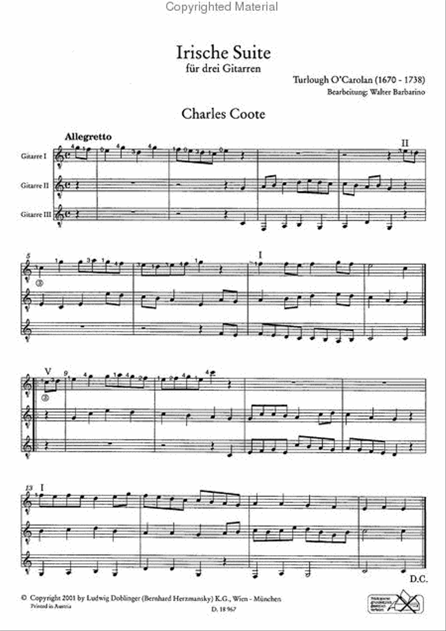 Irish Suite Guitar Ensemble scores gallery preview page 3