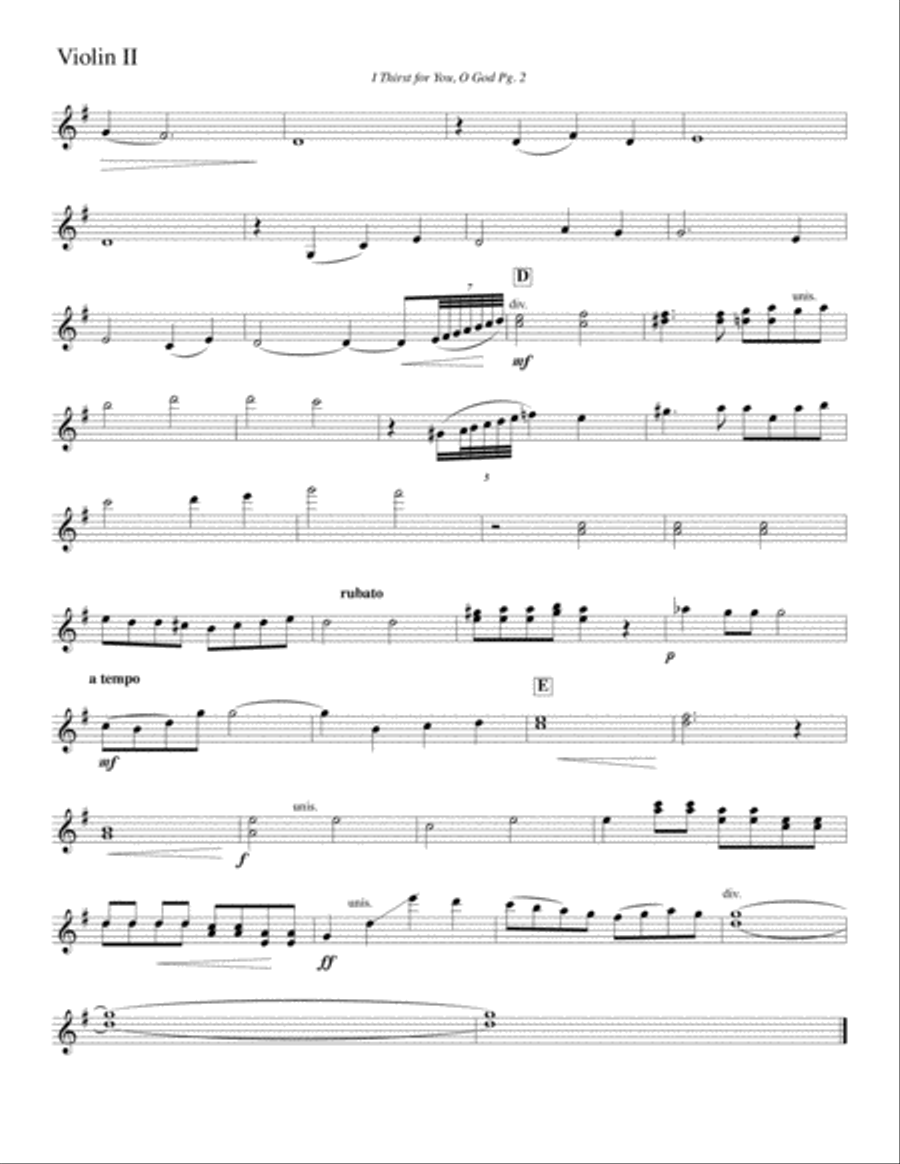 I Thirst for You, O God--Parts Small Ensemble scores gallery preview page 3