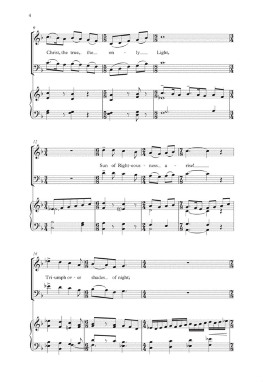 Christ, whose glory fills the skies Score scores gallery preview page 3
