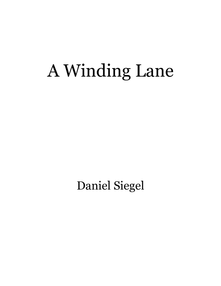 A Winding Lane Piano Solo scores gallery preview page 1