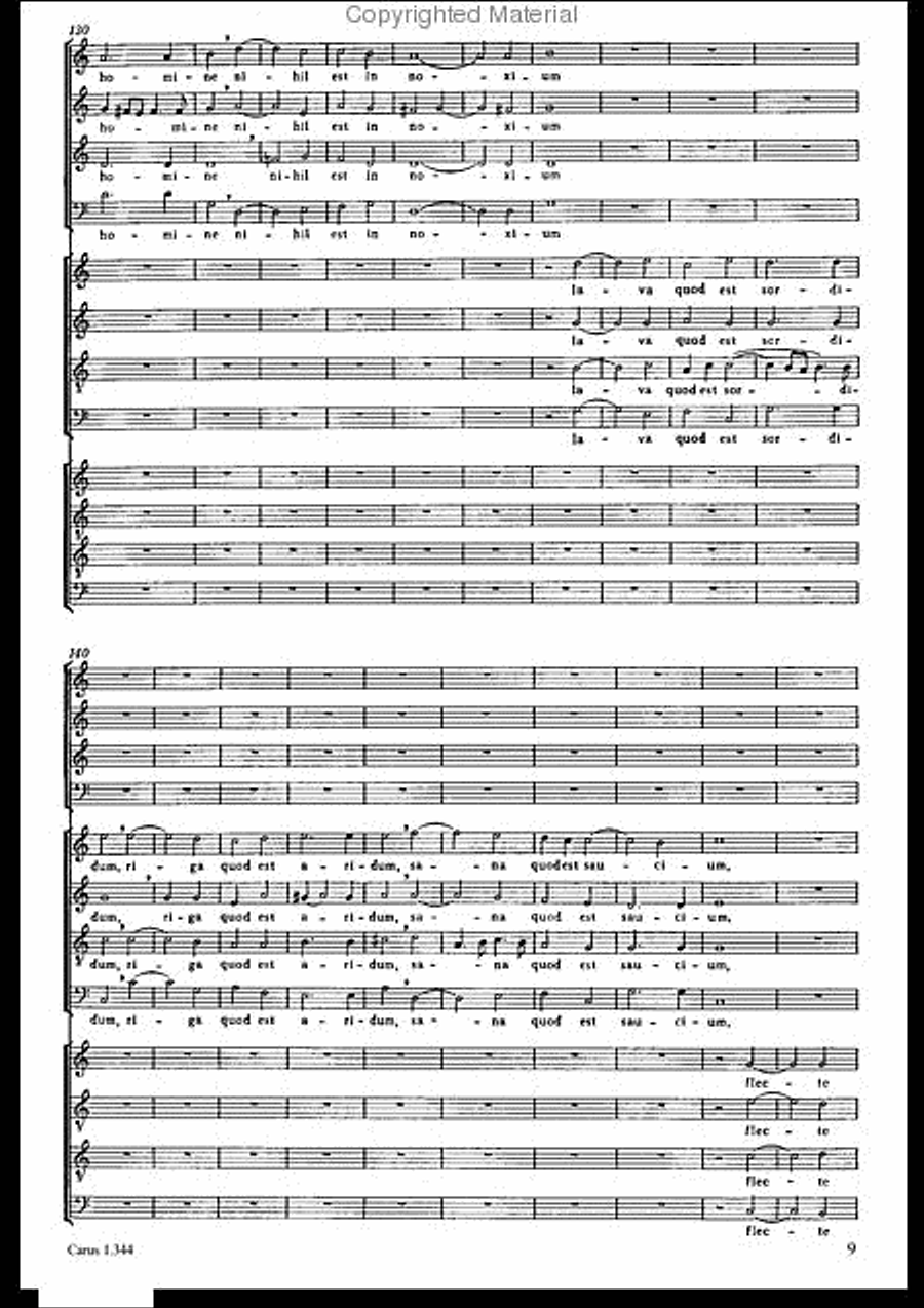 Veni Sancte Spiritus (Come now, holy Spirit) 4-Part scores gallery preview page 10