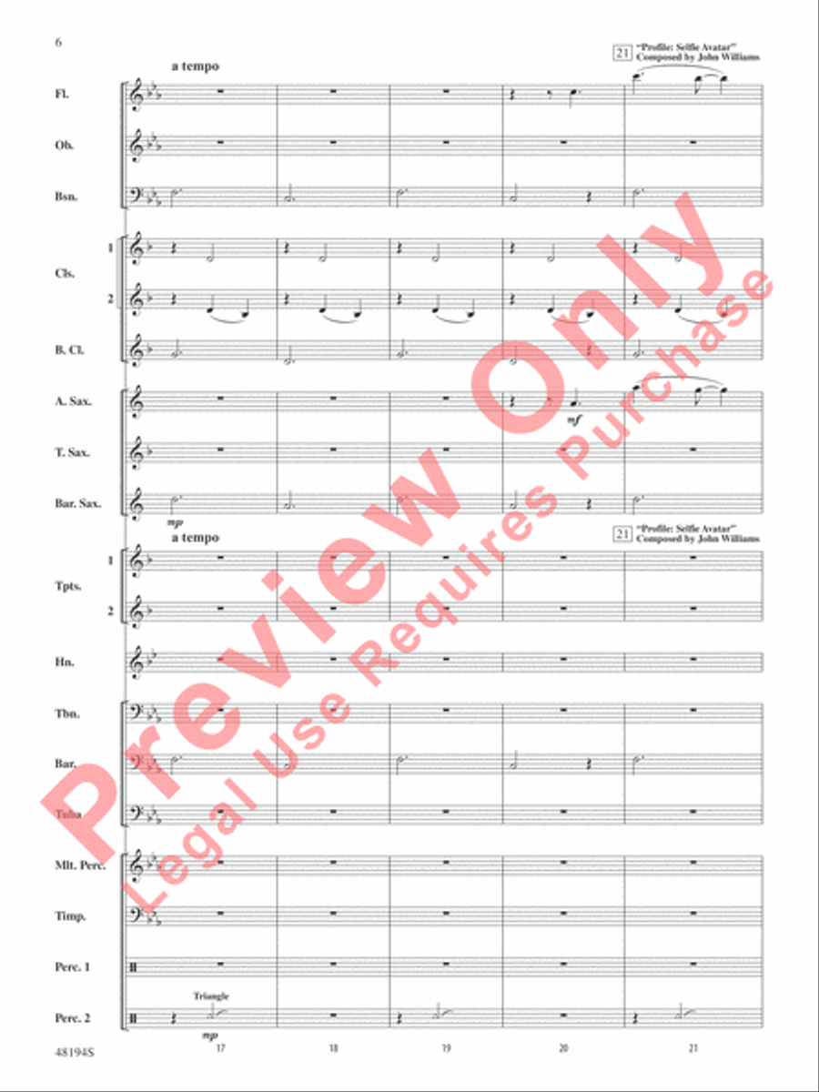Harry Potter -- Wizards Unite Concert Band scores gallery preview page 7