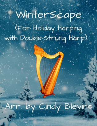 Book cover for WinterScape (16 seasonal arrangements for Double-Strung Harp)
