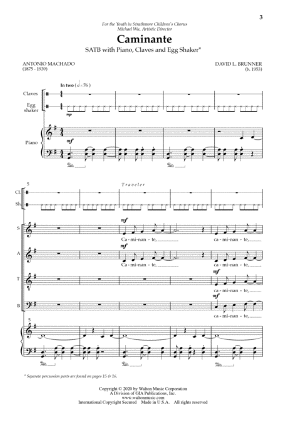 Caminante 4-Part scores gallery preview page 2
