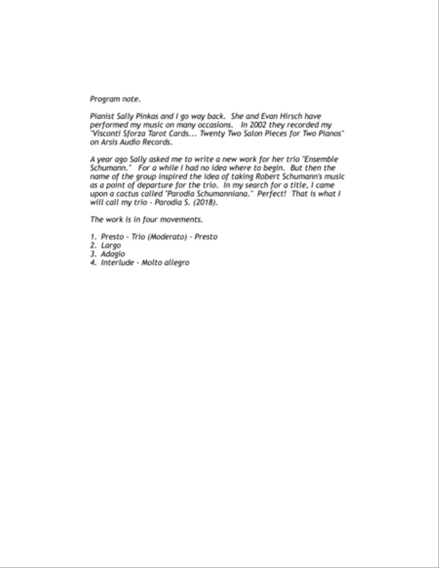 Parodia Schumanniana (2018) for oboe, viola and piano Oboe scores gallery preview page 2