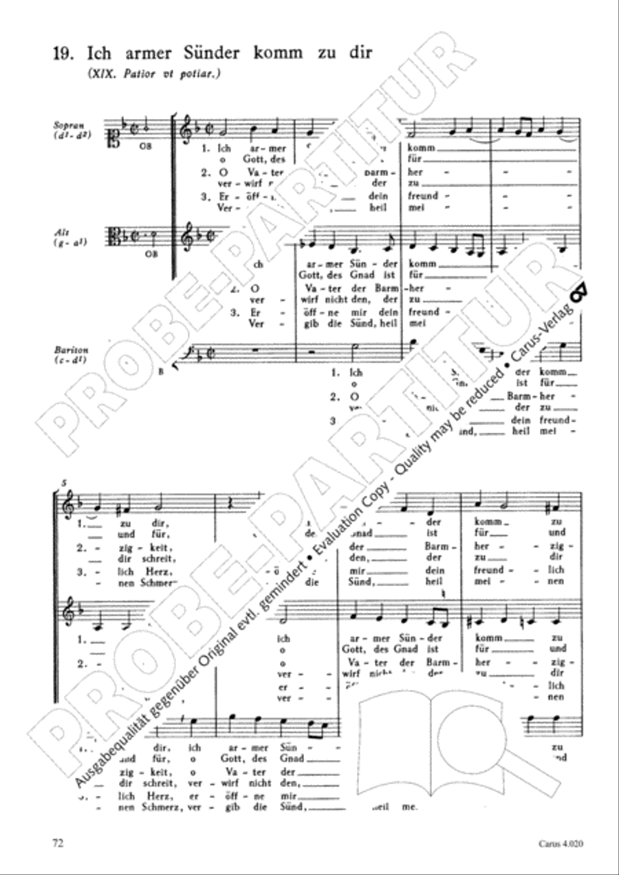 Calvisius: Tricinia. Psalmen und Motetten zu drei Stimmen Choir scores gallery preview page 73