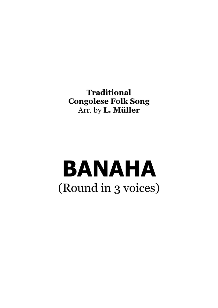 BANAHA - Three-voice canon with piano accompaniment 3-Part scores gallery preview page 5