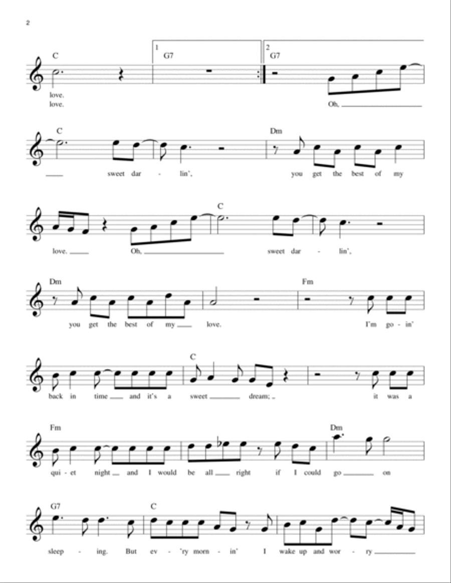 Best Of My Love Piano scores gallery preview page 2