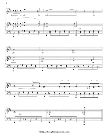 SCHUBERT: Ständchen, D. 957 no. 4 (transposed to B minor and B-flat minor)