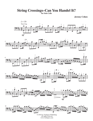 String Crossings––Can You Handel It? (solo cello)