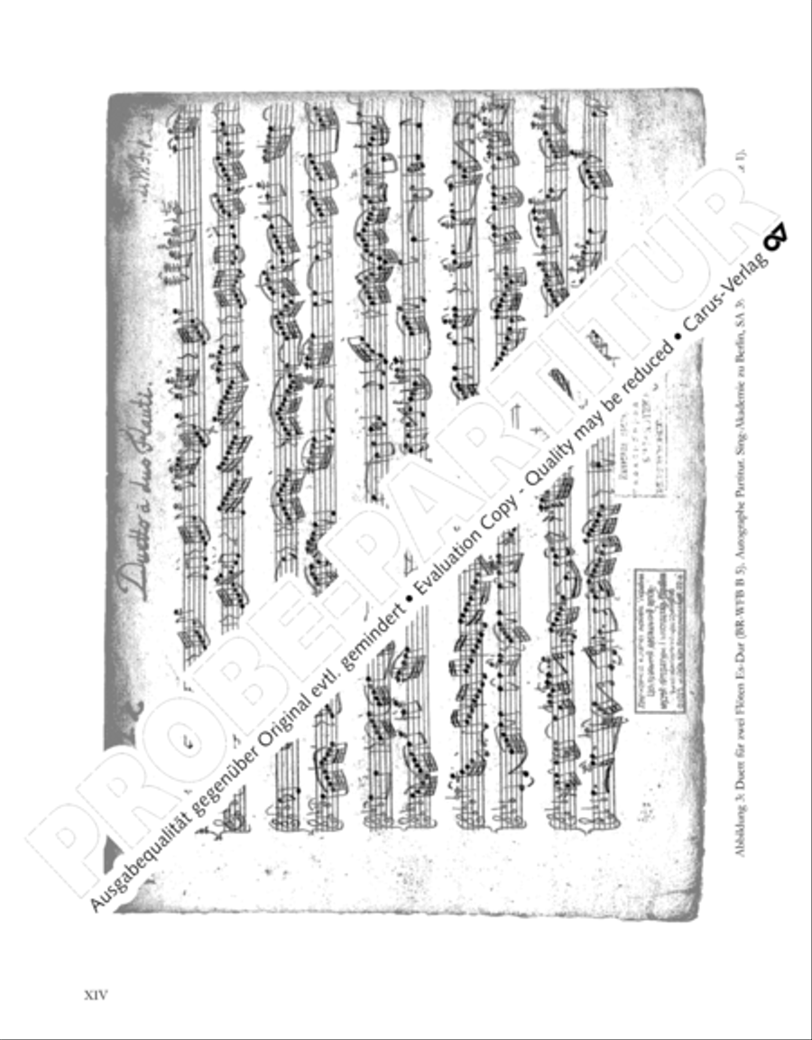 Gesamtausgabe Band 3 (Kammermusik: Duette, Solo- und Triosonaten) Score scores gallery preview page 15