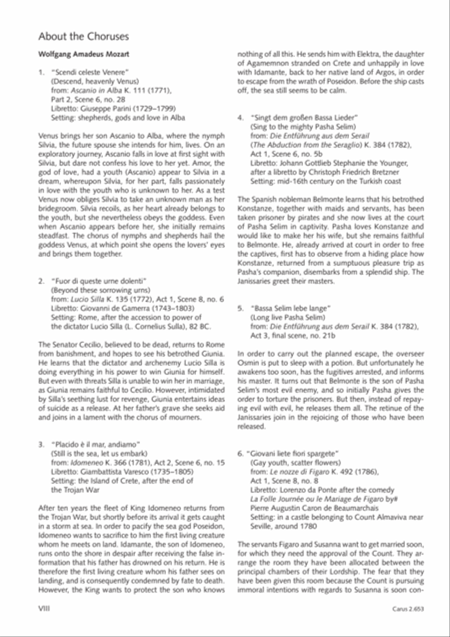 Choral collection Great Opera Choruses - Mozart * Haydn (choir & piano) Choir scores gallery preview page 9
