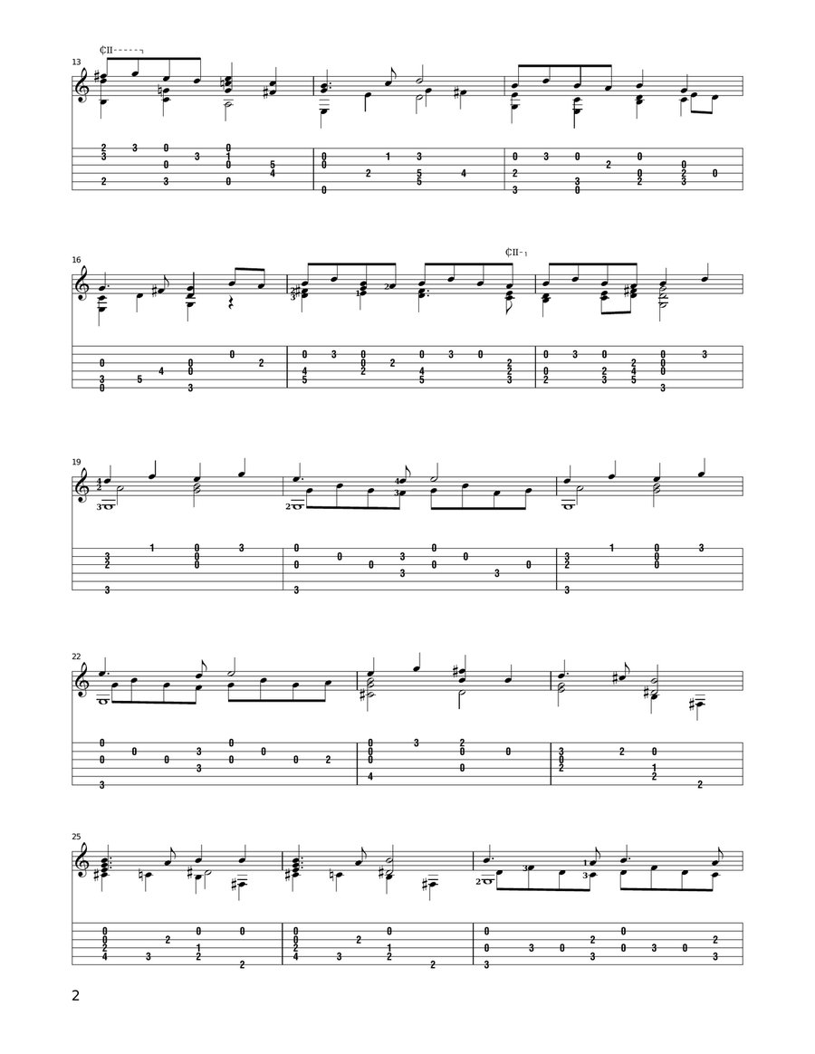Pie Jesu Acoustic Guitar scores gallery preview page 2