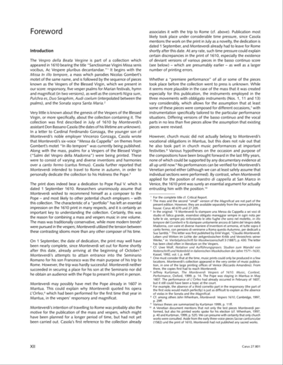 Vespro della Beata Vergine 4-Part scores gallery preview page 14