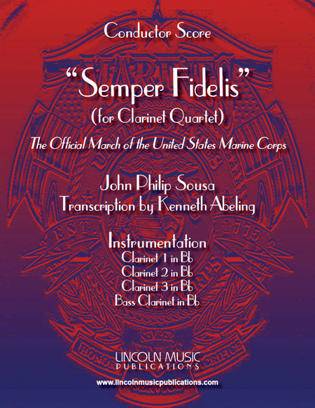 March - Semper Fidelis (for Clarinet Quartet) image number null