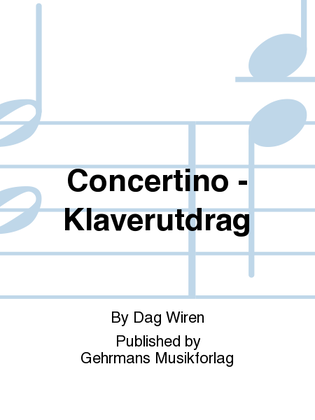 Book cover for Concertino - Klaverutdrag