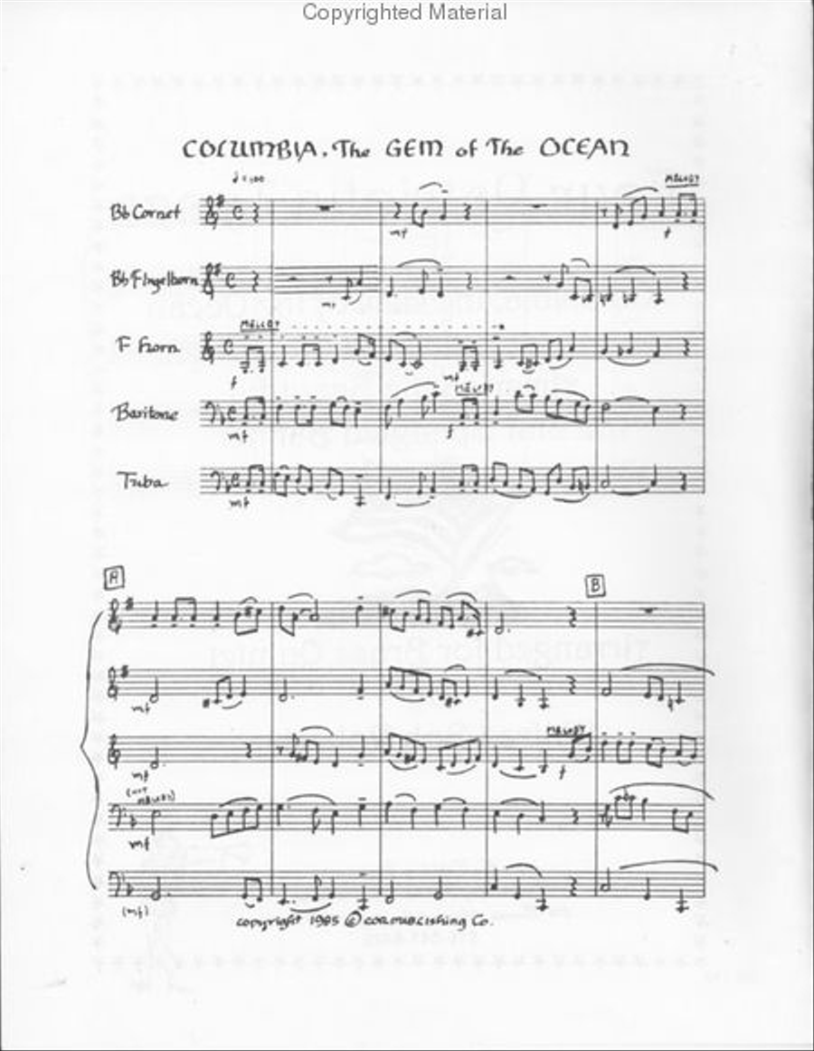 Four Patriotic Tunes Brass Quintet scores gallery preview page 2