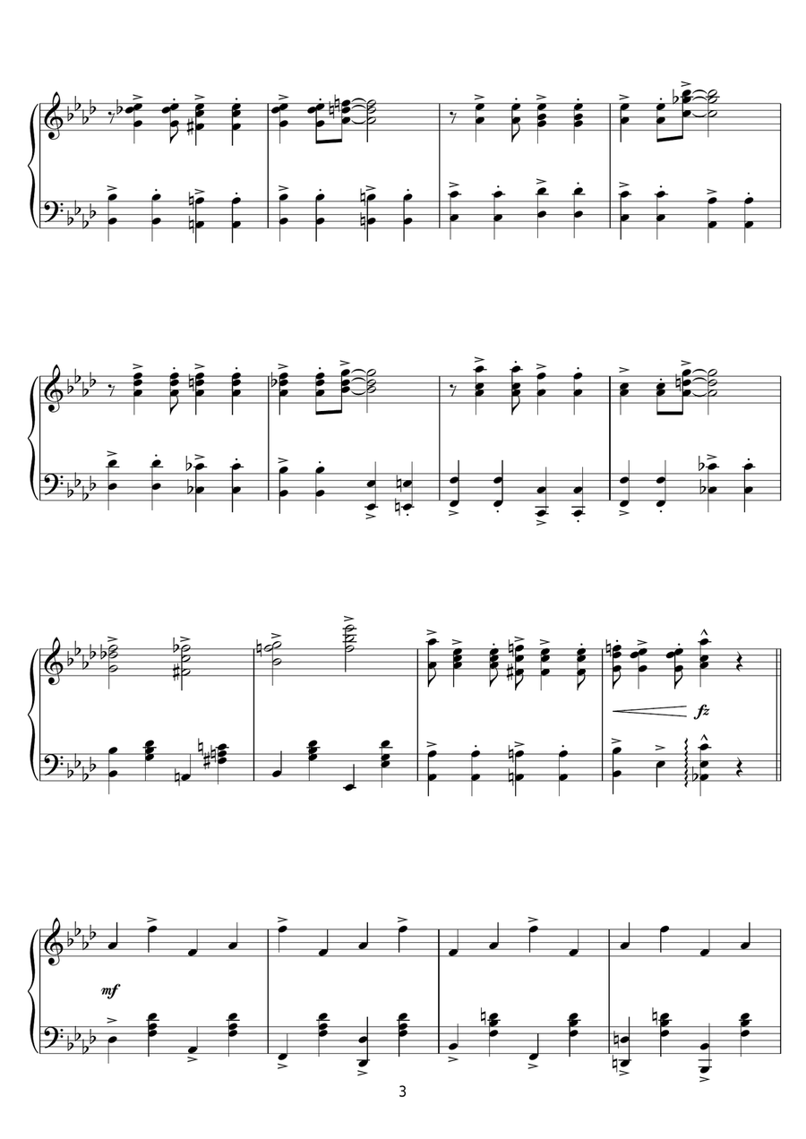 Birmingham Breakdown Piano Solo scores gallery preview page 3