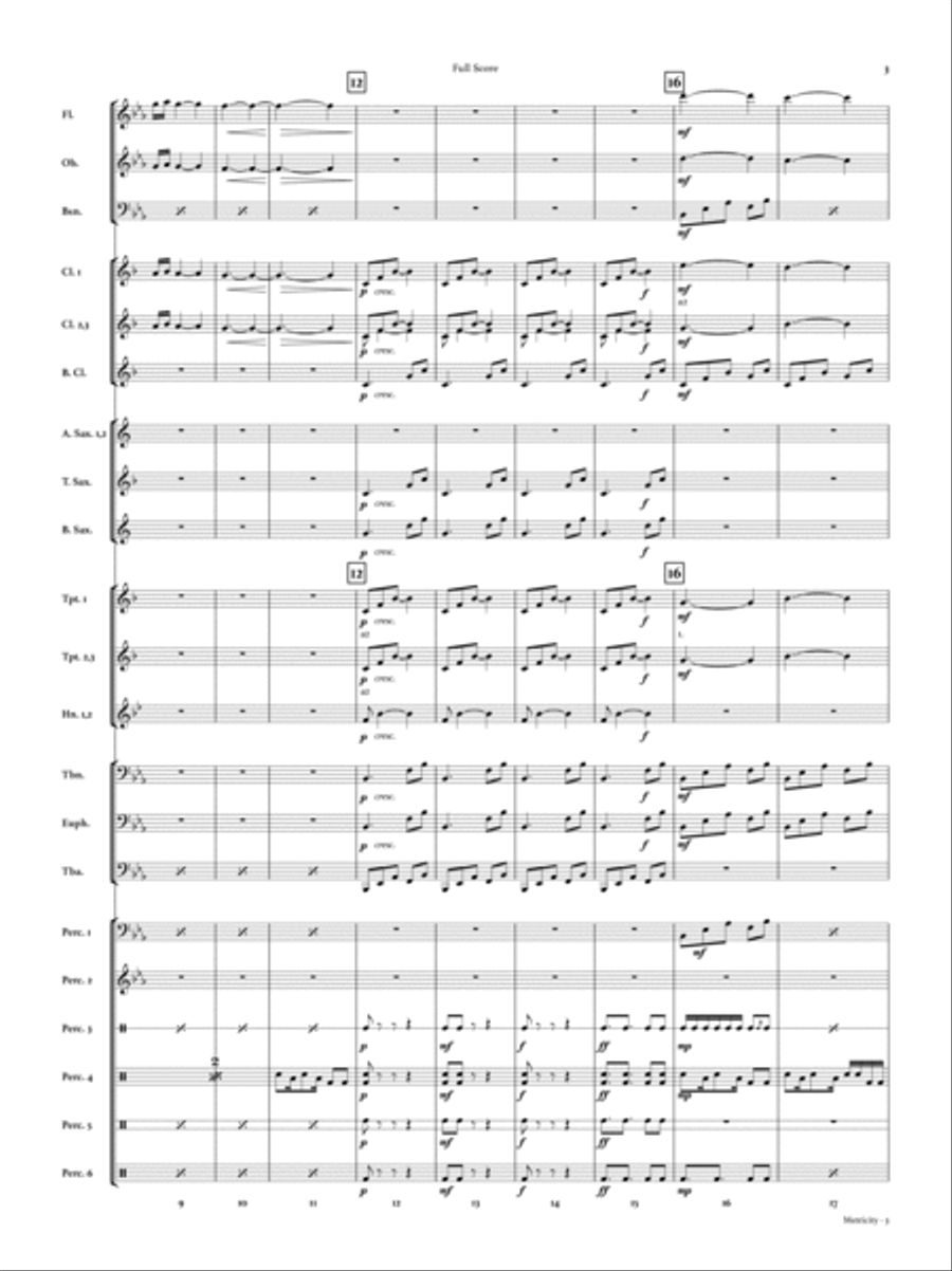 Metricity Concert Band scores gallery preview page 3
