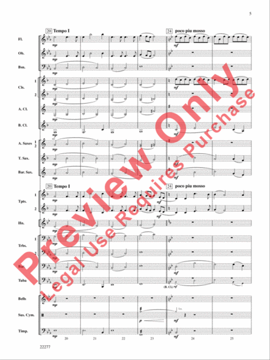 A Scottish Ballade Concert Band scores gallery preview page 6