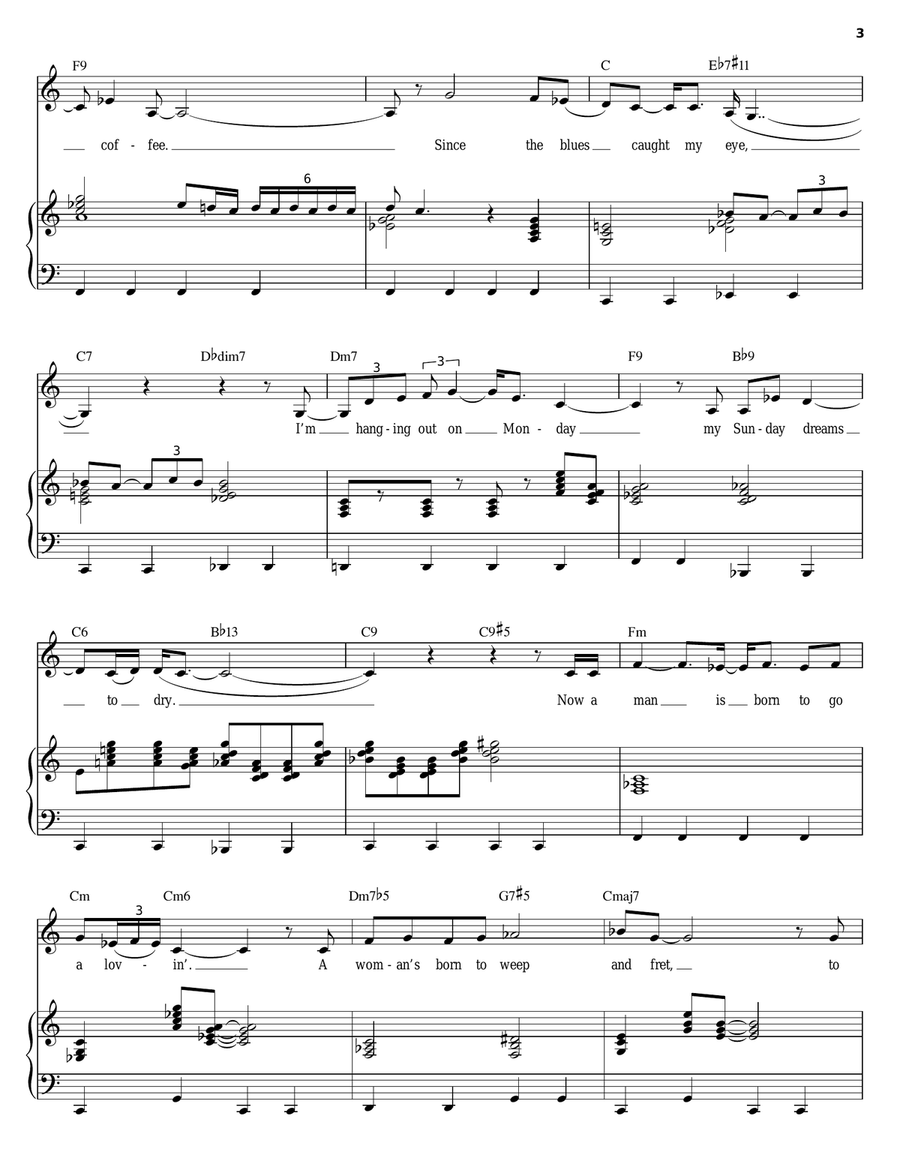 Black Coffee Black Coffee Piano, Vocal scores gallery preview page 3