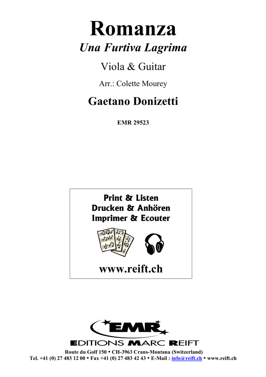 Romanza Viola scores gallery preview page 1