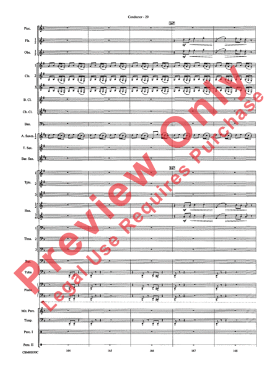 John Williams: Fantasy of Flight (Medley) Concert Band scores gallery preview page 32