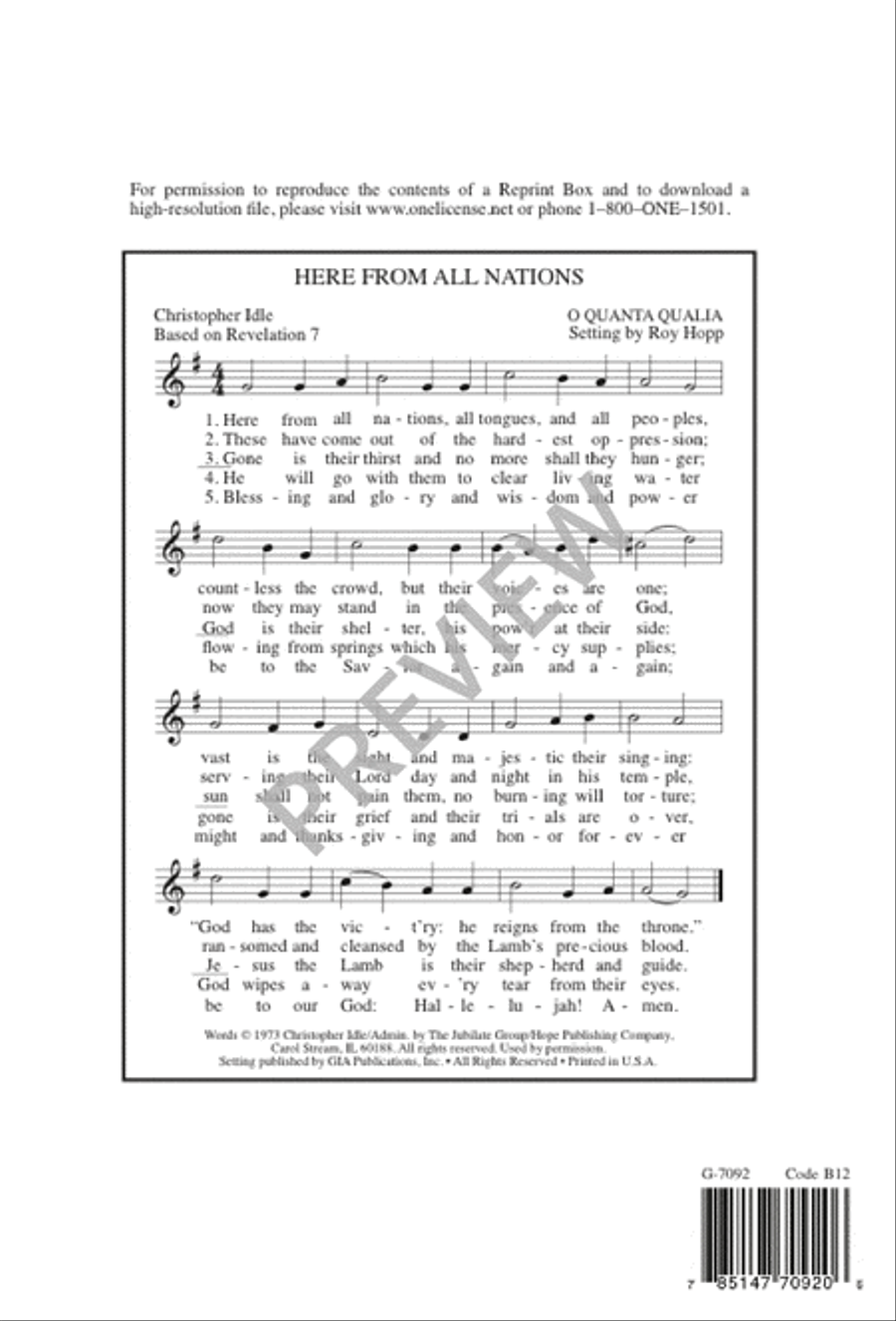 Here from All Nations 4-Part scores gallery preview page 12