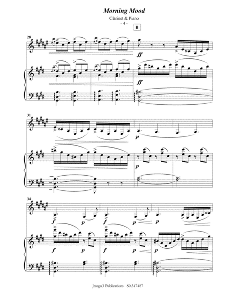 Grieg: Peer Gynt Suite Complete for Clarinet & Piano image number null