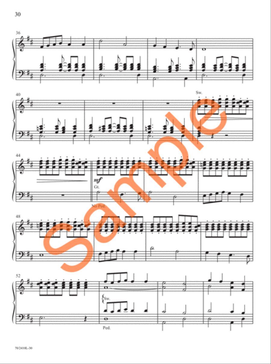 Easy Organ Library, Vol. 73 Organ Solo scores gallery preview page 20