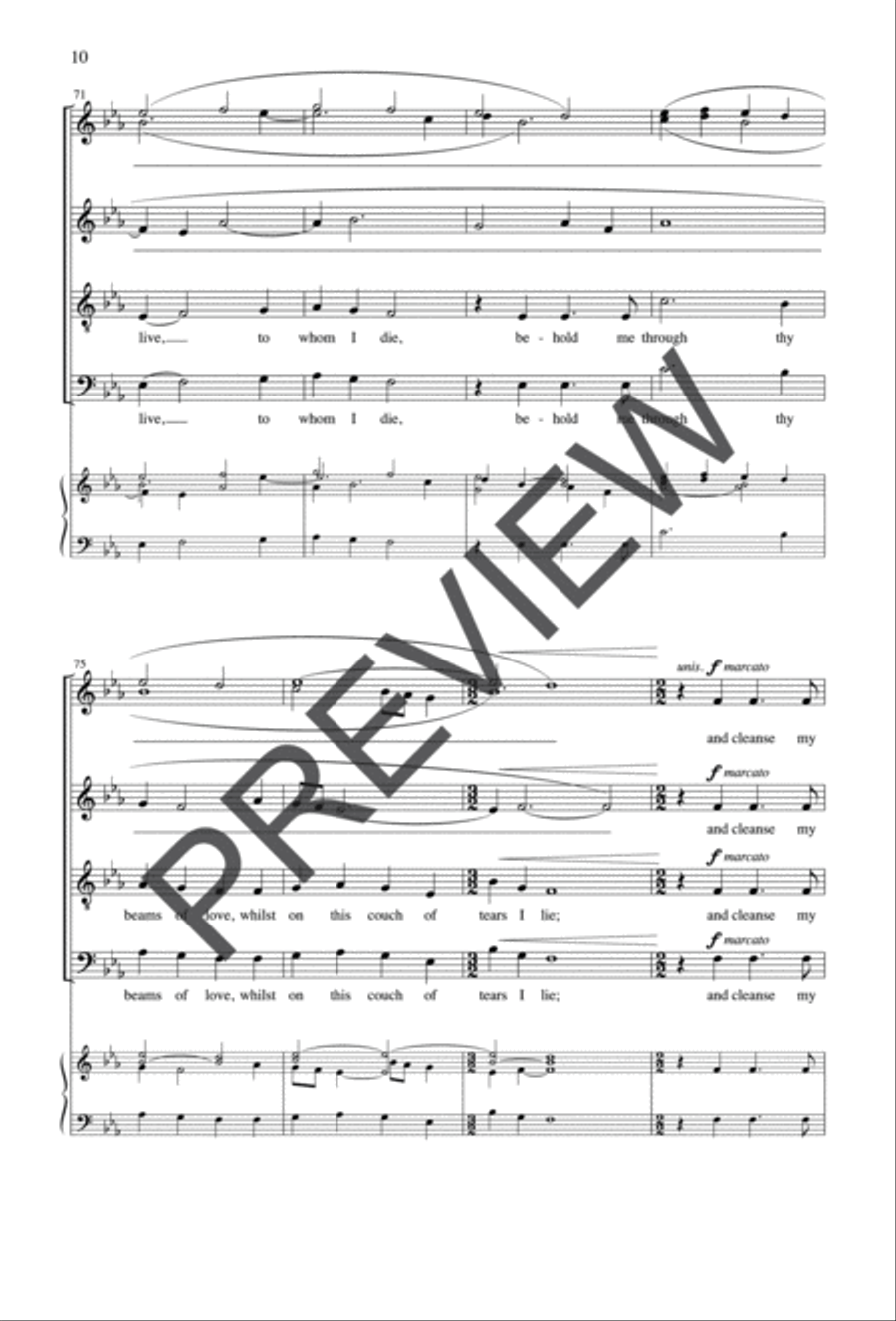 O Thou Great Power, in Whom I Move Divisi scores gallery preview page 9