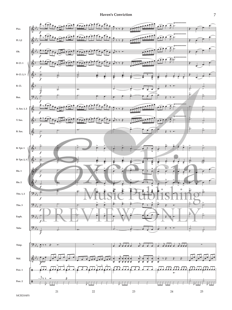 Haven's Conviction Concert Band scores gallery preview page 8