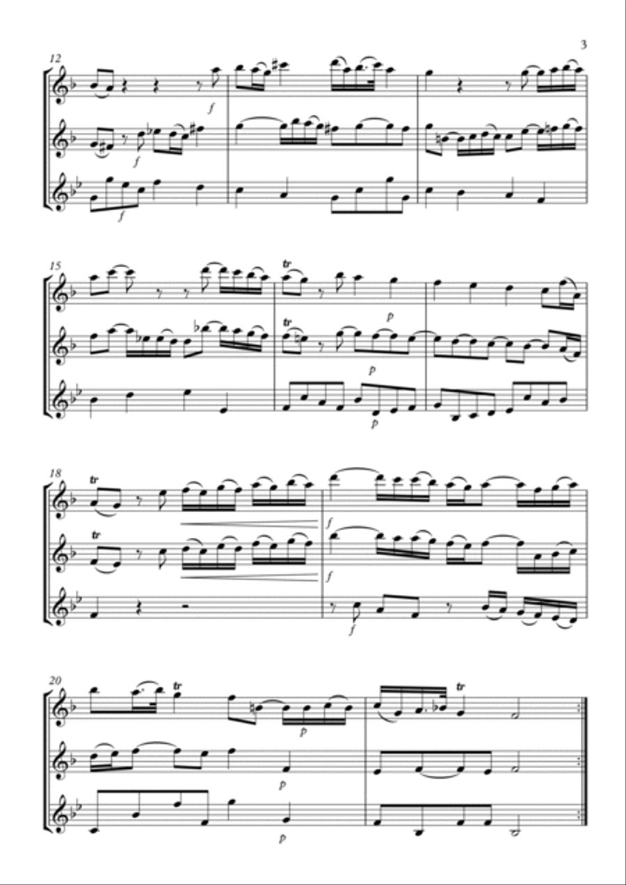 Trio Sonata No.8 Trio Sonata No.8 Woodwind Trio scores gallery preview page 3