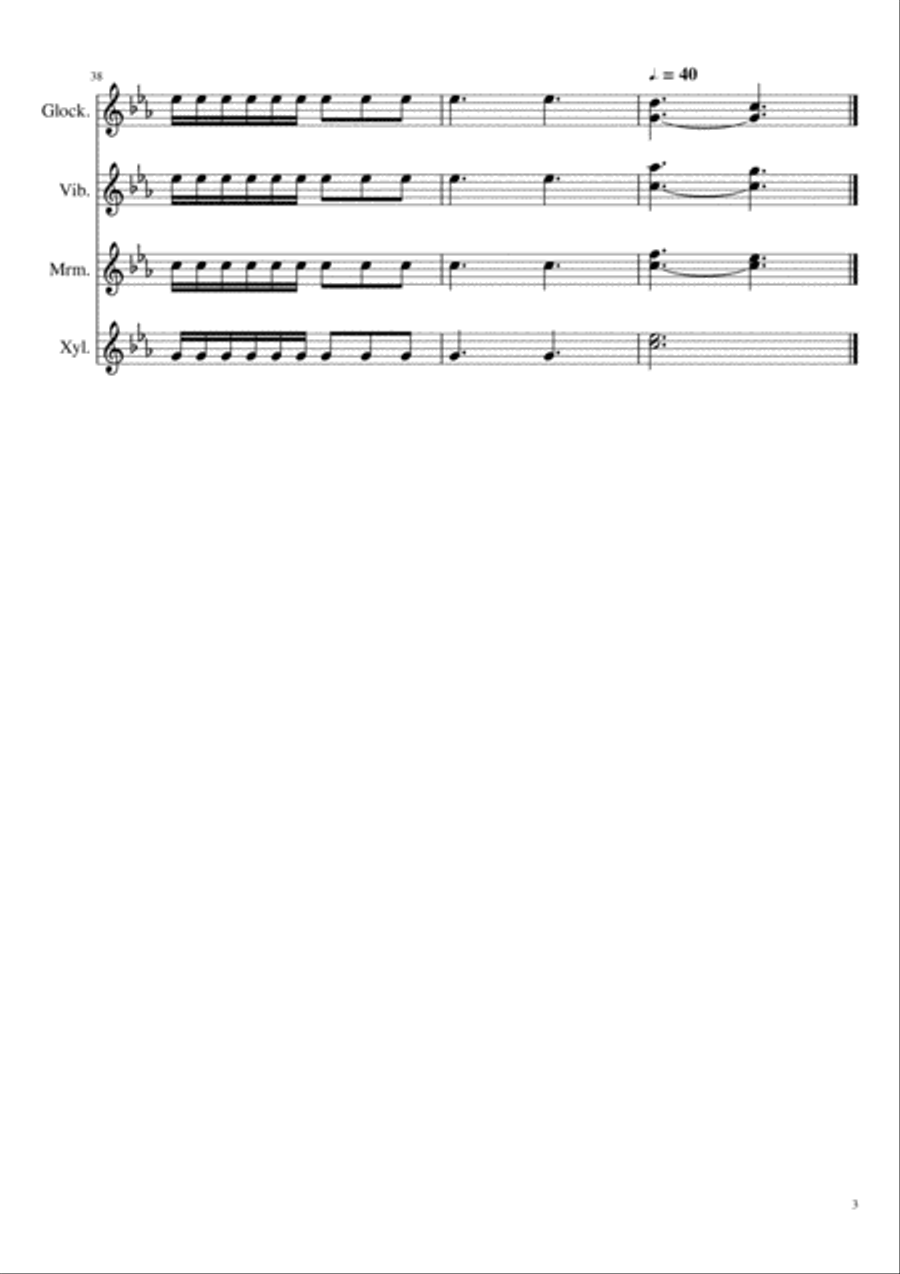 Treehouse Circus Percussion Ensemble scores gallery preview page 3