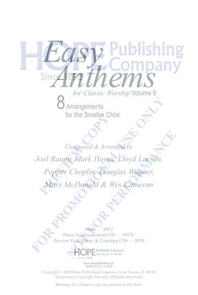 Easy Anthems, Vol. 9 image number null