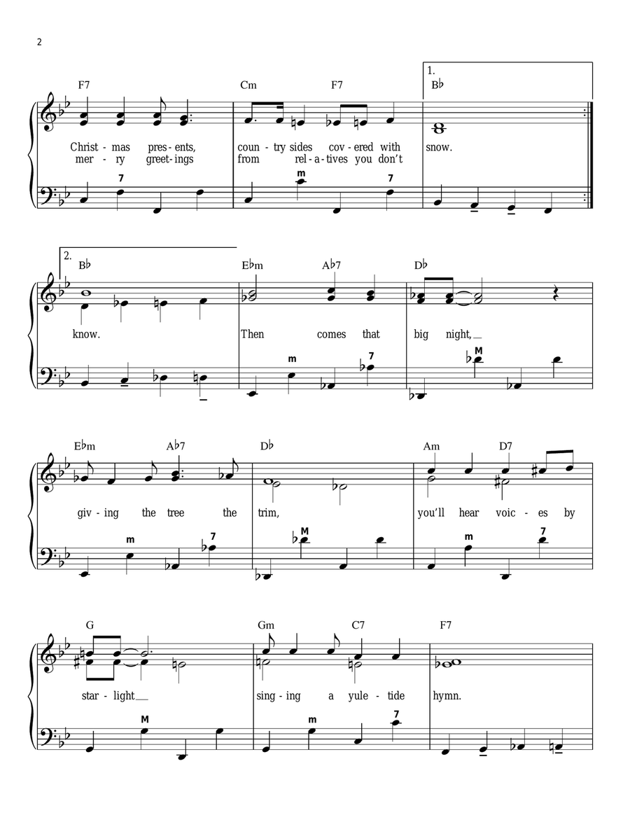 Mistletoe And Holly Accordion scores gallery preview page 2