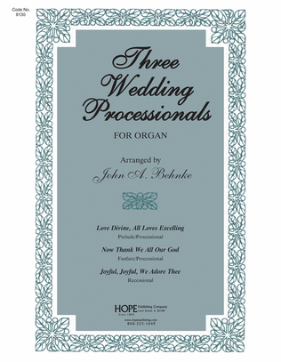 Book cover for Three Wedding Processionals