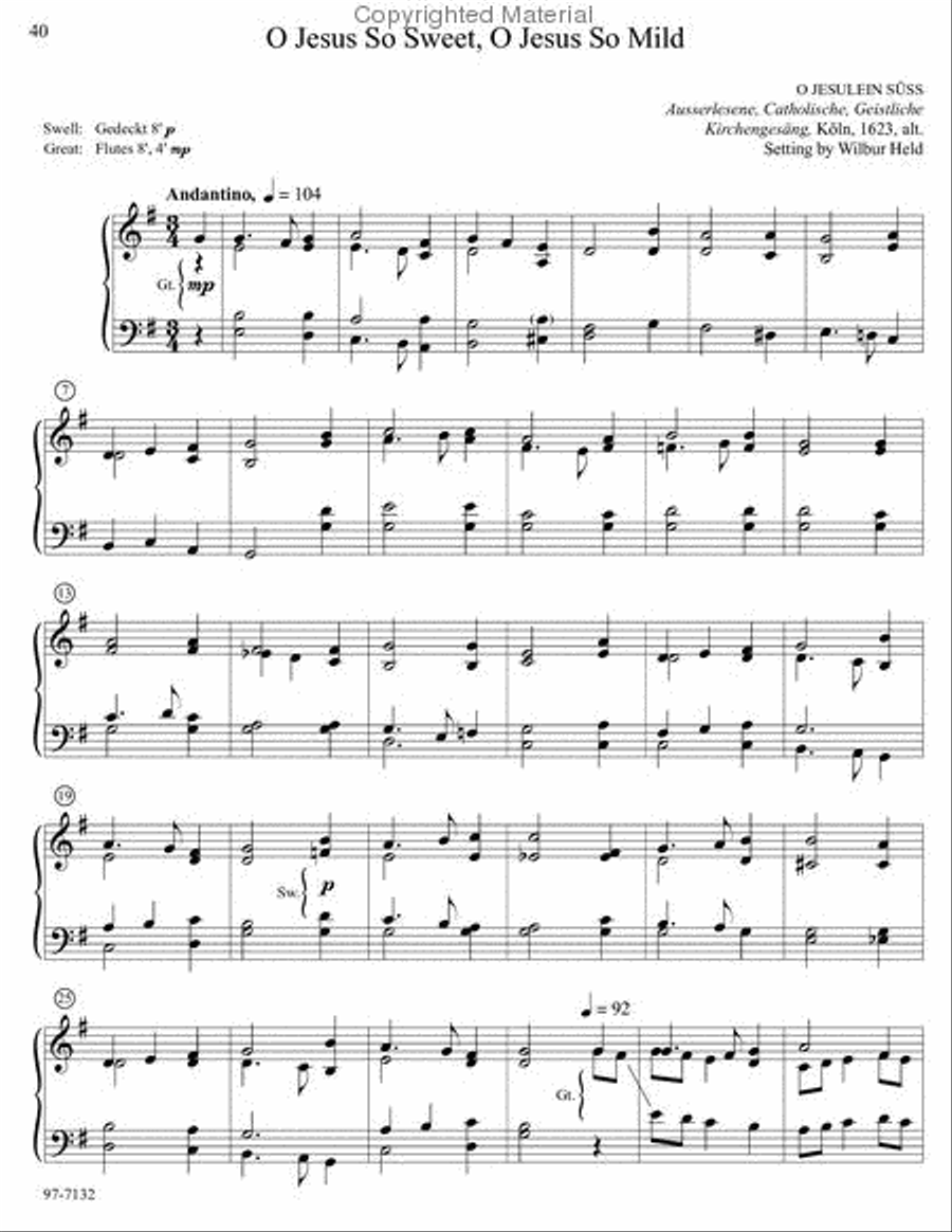 Musica Sacra: Easy Hymn Preludes for Organ, Vol. 4 Organ scores gallery preview page 4