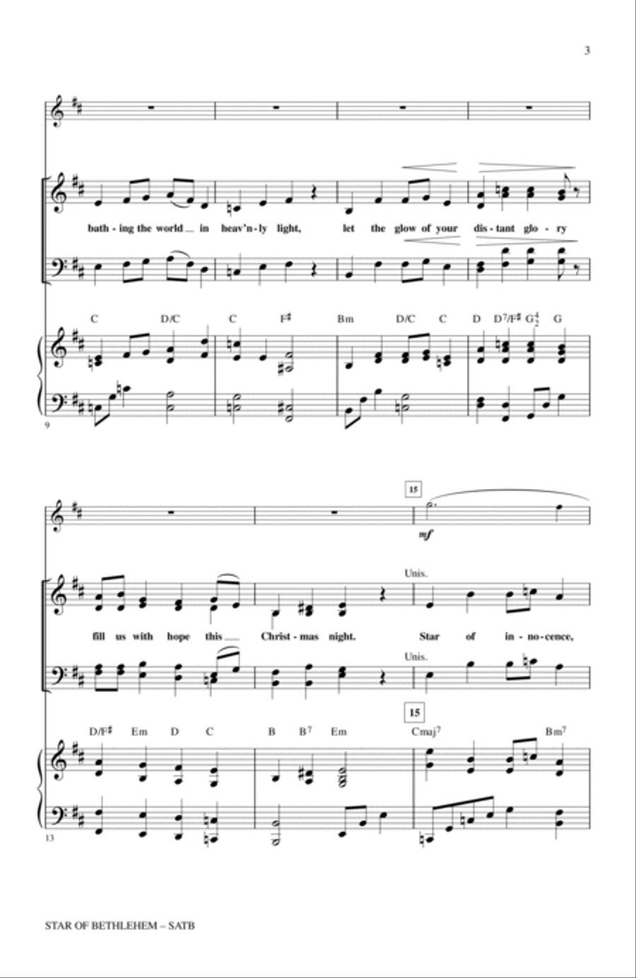 Star Of Bethlehem Star Of Bethlehem 4-Part scores gallery preview page 2