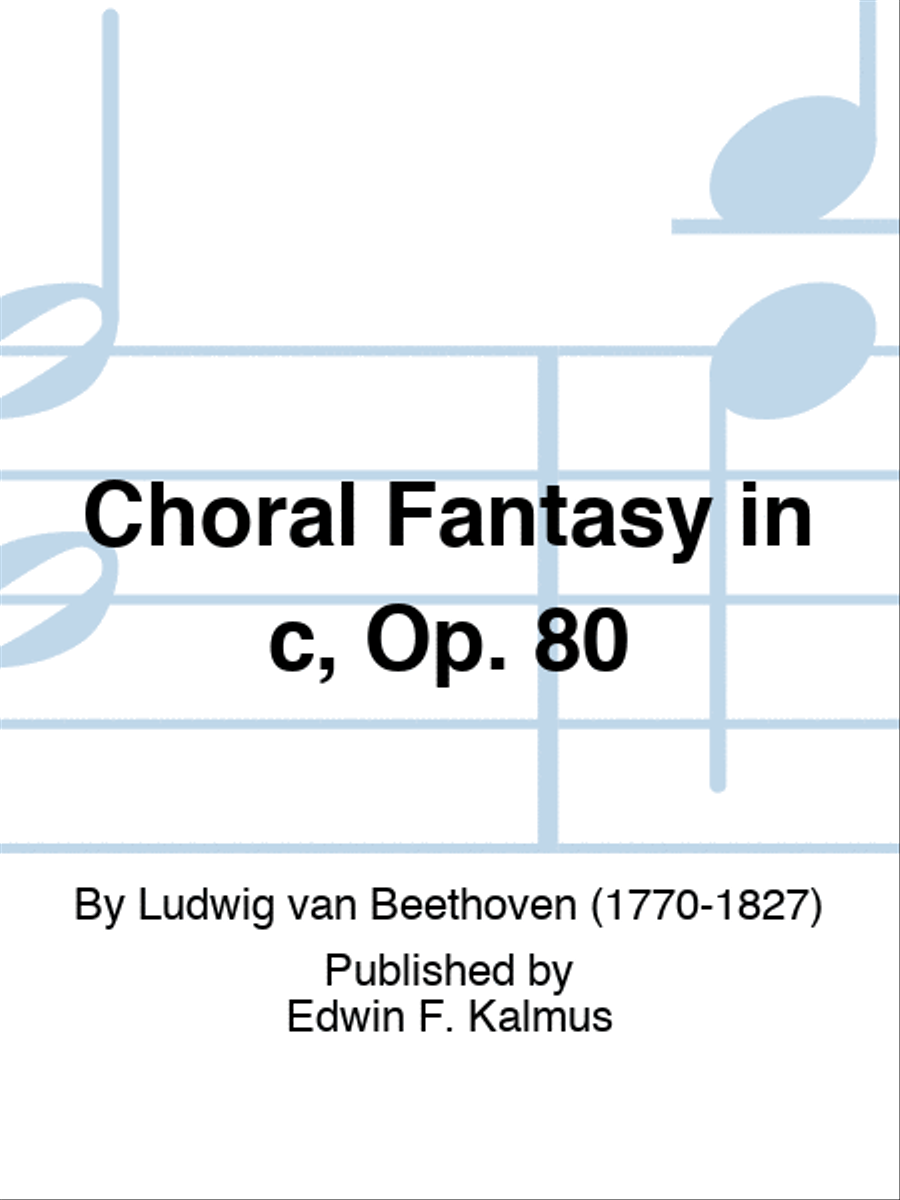 Choral Fantasy in c, Op. 80 Score scores gallery preview page 1